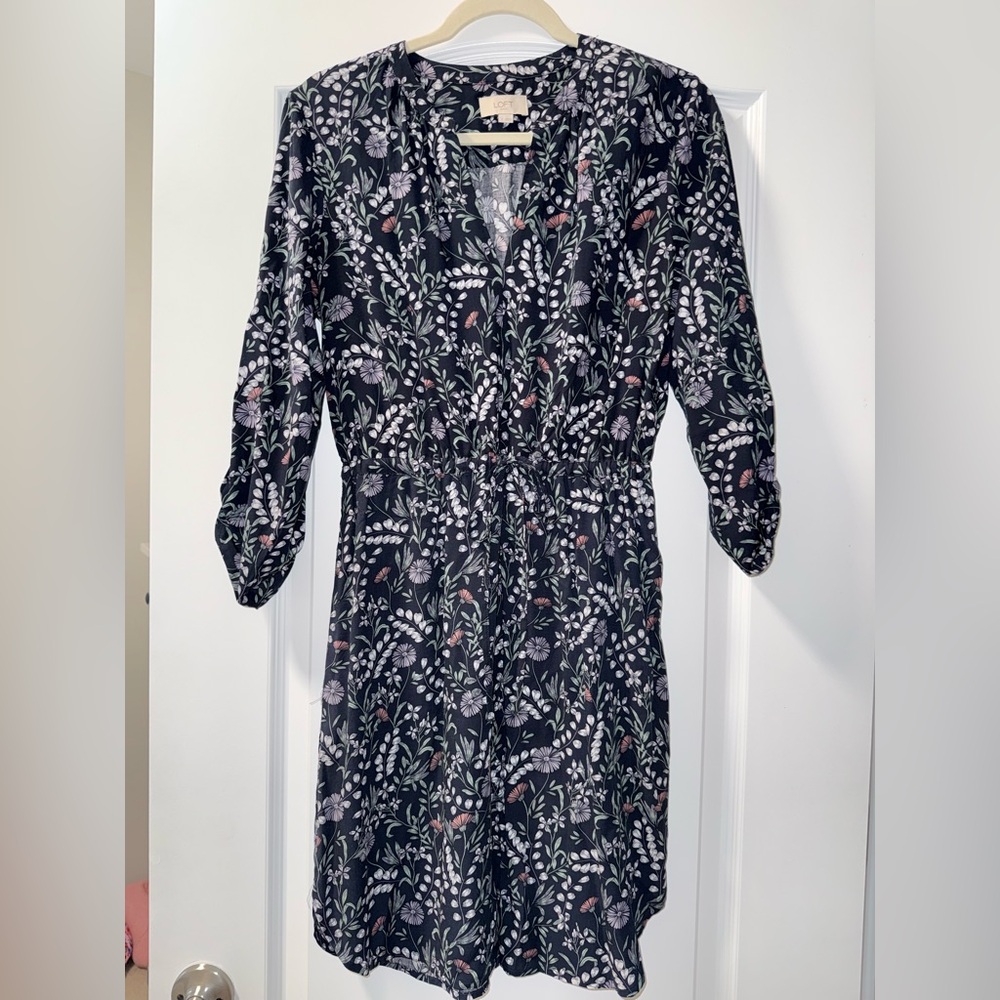 Loft Floral Mini Dress